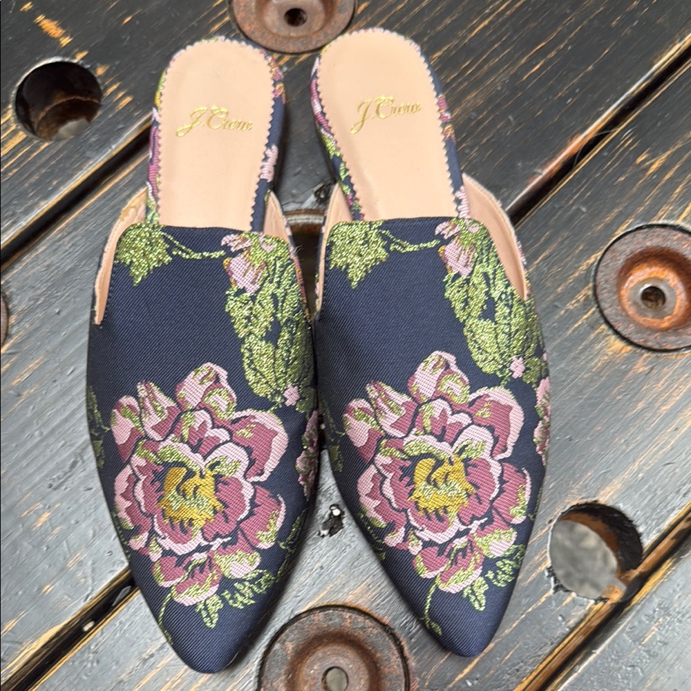 J. Crew Flats with Floral Print - Size 7